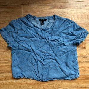 “Denim” Top with Pocket
